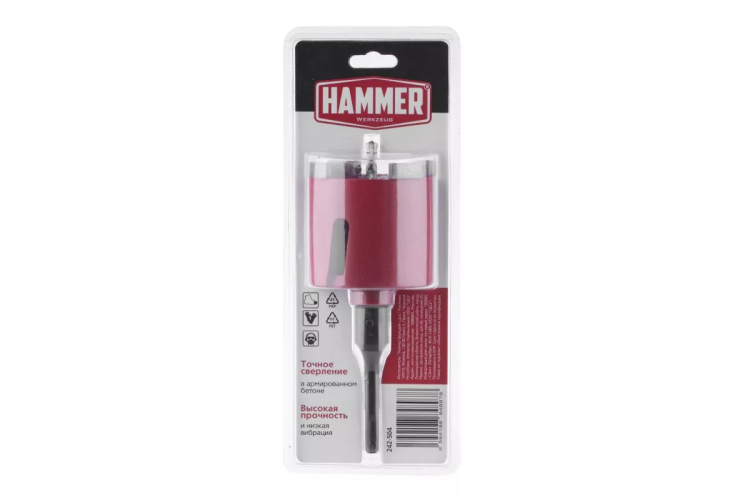 Коронка алмазная HAMMER Ф82мм (242-504) купить в Тобольске