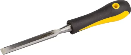 Стамеска с двухкомпонентной ручкой, 12мм, STAYER Profi 18205-12 купить в Тобольске