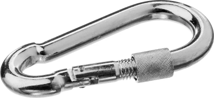 ЗУБР DIN 5299D, 4 мм, 50 шт, карабин с предохранительной гайкой (4-304555-04) купить в Тобольске