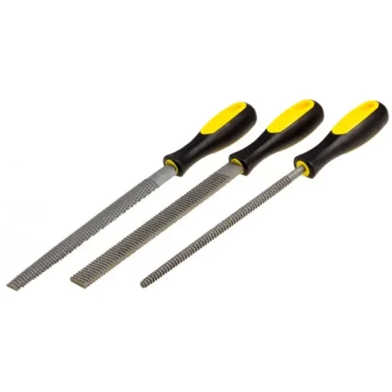 Набор STAYER &quot;PROFI&quot;: Рашпили, пластмассовая двухкомпонентная рукоятка, 200мм, 3шт 1690-20-H3_z01 купить в Тобольске