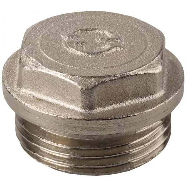 Заглушка GENERAL FITTINGS, 6-ти гранная головка с прижимной шайбой, латунь, наружная резьба, 1/2" 51100-1/2 купить в Тобольске