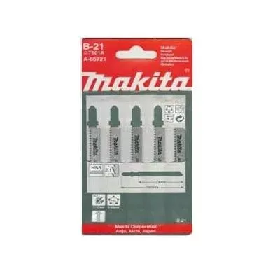 Пилки ( 5 шт.) В-21 HCS, 100х2,1 мм, рез-10 мм, точн.пропил. Makita A-85721 купить в Тобольске
