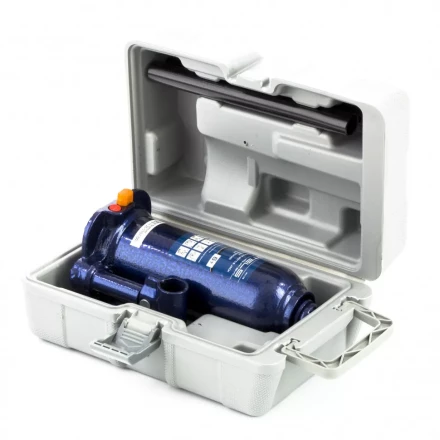 Домкрат гидравлический бутылочный 6 т h подъема 207-404 мм в пластиковом кейсе Stels 51176 купить в Тобольске