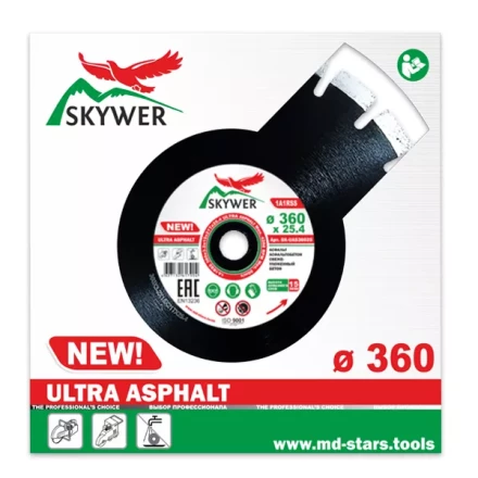 Диск алмазный 1A1RSS ULTRA ASPHALT SKYWER 360*3,2*15*21T*25,4 mm купить в Тобольске