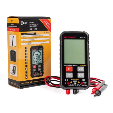 Мультиметр цифровой КВТ SMART KT 112В с True RMS (86326) купить в Тобольске