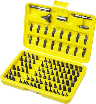 Набор STAYER &quot;MASTER&quot; &quot;SUPER UNIVERSAL&quot;: Биты, полный ассортимент стандартных и специальных шлицов, адаптеры, Cr-V, 100 предметов, в боксе 2604-H100 купить в Тобольске