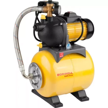 Насосная станция GRINDA автоматическая, пропускная способность 3600 л/час, высота подачи воды 45 м, 1100 Вт GAPS-70-50 купить в Тобольске