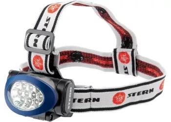 Фонарь наголовный, светодиодный. 3 режима, 10Led, 3хААА, Stern 90562 купить в Тобольске
