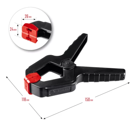 ЗУБР МЗ-80, 75 х 75 мм, пружинный зажим (32247-8) купить в Тобольске