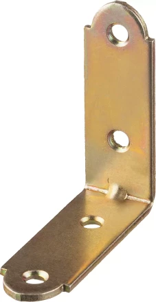 ЗУБР УМ-2.0, 50 x 50 x 17 x 2 мм, желтый цинк, узкий мебельный уголок (31031-50) купить в Тобольске