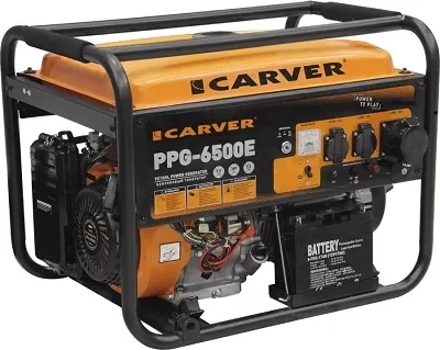 Генератор бензиновый CARVER PPG- 6500Е LT-188F купить в Тобольске