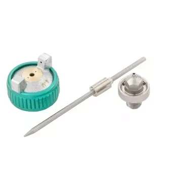 Пневматический краскопульт AG 810 HVLP, гравитационный, сопло 0,8 мм и 1 мм Stels 57361 купить в Тобольске