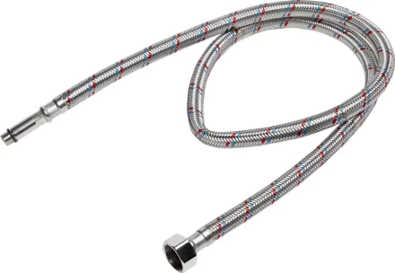 Подводка гибкая STAYER для воды, к смесителям, оплетка из нержавеющей стали, удлиненная, г/ш 1/2&quot;-1м 51017-100 купить в Тобольске