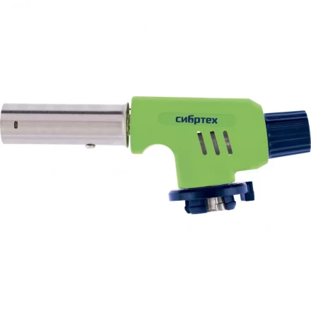 Горелка газовая на бутановый баллон регулятор уровня пламени пьезоподжиг Сибртех 91420 купить в Тобольске