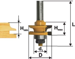 Фреза комбинированная рамочная ф41х24мм хв. 12мм 46526