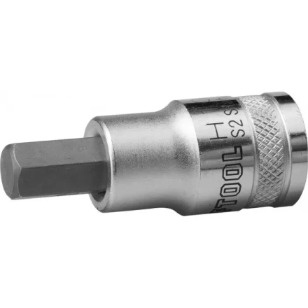 Торцовая бита-головка KRAFTOOL &quot;INDUSTRIE QUALITAT&quot;, материал S2, HEX, сатинированная, 1/2&quot;, H10 27908-10_z01 купить в Тобольске