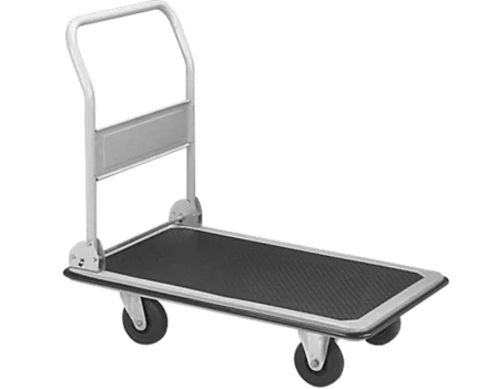 Тележка платформенная 650 кг TOR PH650 (600x900) со складной ручкой (пластиковые колеса 125 мм) 1024684 купить в Тобольске