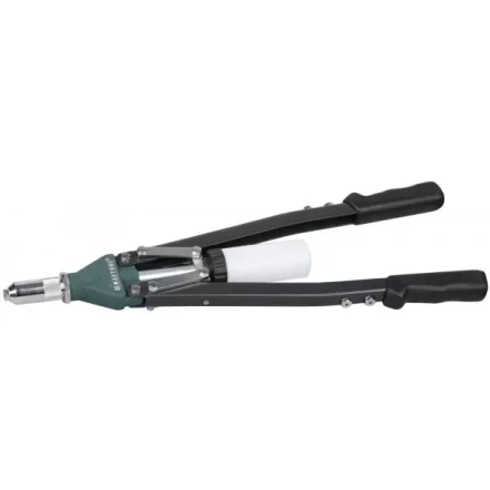 Заклепочник двуручный силовой, KRAFTOOL &quot;RS-55&quot; 31179, d=2,4-6,4мм для вытяжных заклепок из алюминия, стали, нерж cтали, усил литой корпус, контейнер 31179 купить в Тобольске