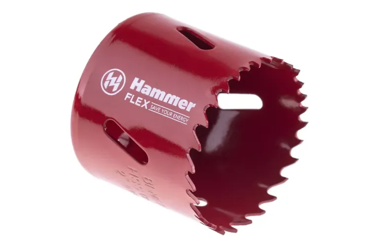 Коронка биметаллическая HAMMER Ф51х38мм 5/8" BiMETALL (224-010) купить в Тобольске
