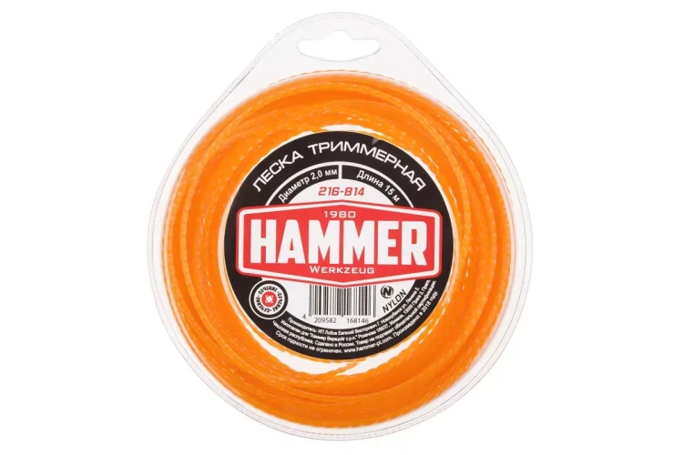 Леска для триммеров HAMMER 216-814 купить в Тобольске