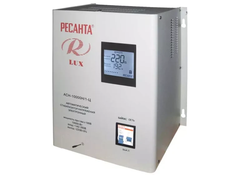 Стабилизатор АСН-10000 Н/1-Ц Ресанта Lux купить в Тобольске