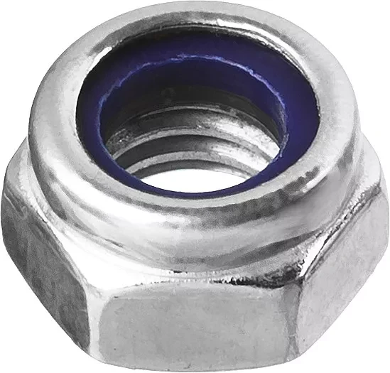 Гайка DIN 985 с нейлоновым кольцом, M5, 18 шт, кл. пр. 6, оцинкованная, ЗУБР 303586-05 купить в Тобольске