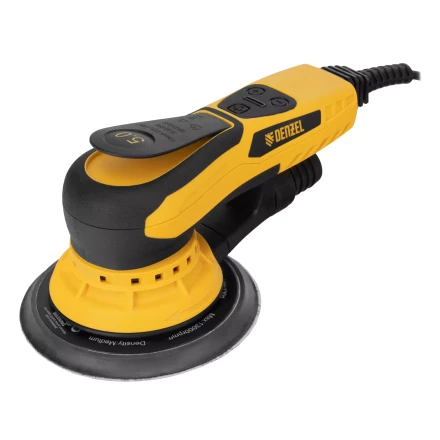 Машина шлифовальная орбитальная бесщет Denzel OS-150-BL 27606, 350 Вт, 4000-10000 об/мин купить в Тобольске
