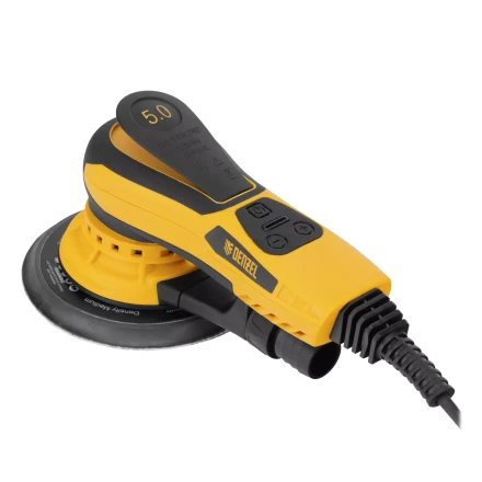 Машина шлифовальная орбитальная бесщет Denzel OS-150-BL 27606, 350 Вт, 4000-10000 об/мин купить в Тобольске