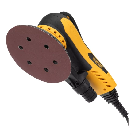 Машина шлифовальная орбитальная бесщет Denzel OS-150-BL 27606, 350 Вт, 4000-10000 об/мин купить в Тобольске