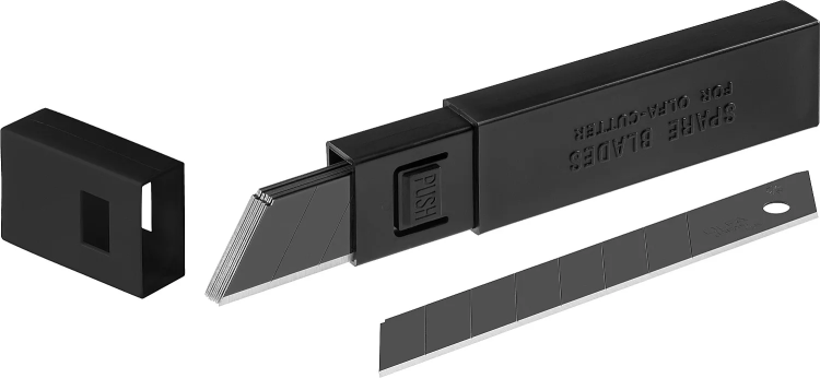 Лезвие OLFA BLACK MAX сегментированное, 18х100х0,5мм, 10шт OL-LBB-10B купить в Тобольске
