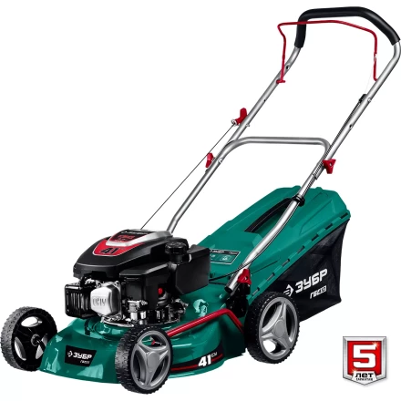 ЗУБР 410 мм, 3.5 л.с., бензиновая газонокосилка (ГБ-410) купить в Тобольске