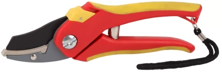 Секатор GRINDA двухкомпонентные ручки, обычный механизм, без эфеса, округлые лезвия с упорной наковальней, 205мм 8-423203_z01 купить в Тобольске