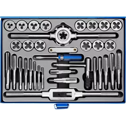 Набор метчиков и плашек ЗУБР &quot;ПРОФЕССИОНАЛ&quot;, сталь Р6М5, 35 предметов 28110-H35 купить в Тобольске