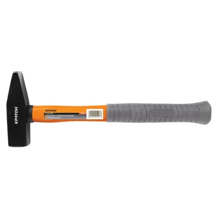 Молоток с фиберглассовой обрезиненной рукояткой  0,40кг   Кратон 2 15 01 006 купить в Тобольске