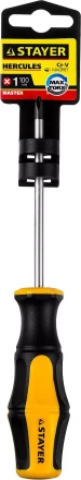 Отвертка STAYER &quot;MASTER&quot; &quot;HERCULES&quot;, Сr-V, противоскользящая рукоятка, PH1x100мм 25052-1-10_z02 купить в Тобольске