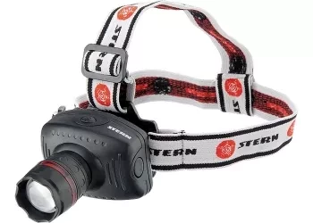 Фонарь наголовный с возможностью зумирования луча, светодиодный, 1 super Led, 3хААА, Stern 90565 купить в Тобольске