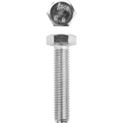 Болт ЗУБР "МАСТЕР" с шестигранной головкой, ГОСТ 7798-70, класс прочности 5.8, оцинкованный, M12x55мм, 5кг 303080-12-055