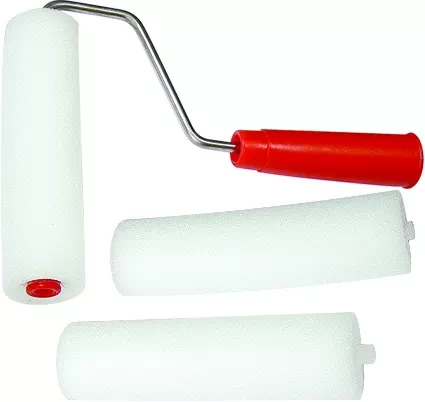 Набор: валик &quot;ПОРОЛОН&quot; с ручкой + 2 шубки 65 мм D валика - 42 мм  Россия 80440 купить в Тобольске