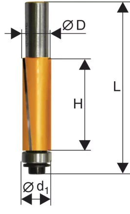 Фреза кромочная прямая ф19х508мм хв 12мм 10529 купить в Тобольске