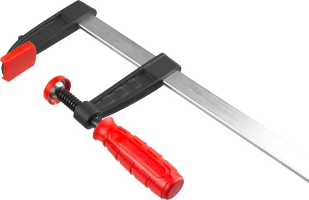 Струбцина ЗУБР &quot;МАСТЕР&quot;, тип &quot;F&quot;, пластмассовая ручка, стальная закаленная рейка, 80х300мм 32150-080-300 купить в Тобольске