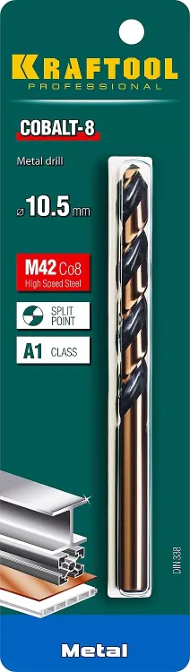 Сверло по металлу HSS-Co 29656-10.5 купить в Тобольске