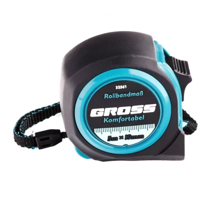 Рулетка Komfortabel 5 м х 19 мм обрезиненный корпус Gross 32561 купить в Тобольске