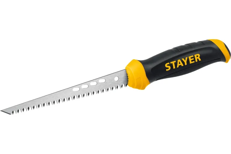 STAYER 160 мм, выкружная ножовка по гипсокартону, Professional, 8TPI, 15173_z02 купить в Тобольске