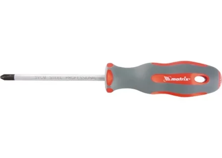 Отвертка Profi SL4 х 75 мм SVСM двухкомпонентная рукоятка Matrix 11958 купить в Тобольске