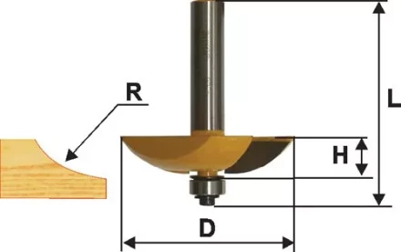 Фреза фигирейная горизонтальная Ф635Х14 мм хвостовик 12 мм 46566 купить в Тобольске