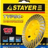 Чашка STAYER "PROFESSIONAL" алмазная сегментированная, высота 22,2мм, 125мм 33380-125 купить в Тобольске