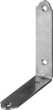 ЗУБР УМ-1.5, 75 x 75 x 17 x 1.5 мм, белый цинк, узкий мебельный уголок (31032-75) купить в Тобольске