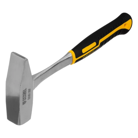 Молоток слесарный 800 г Denzel 10405, цельнометаллический, двухкомпонентная рукоятка купить в Тобольске