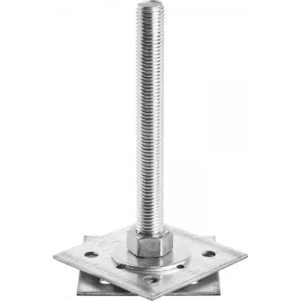 Анкер ЗУБР &quot;МАСТЕР&quot; регулируемый по высоте, 100х200х100мм, М20, 1шт 310265-100-20 купить в Тобольске