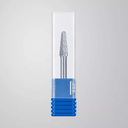 Зубр Твердосплавная борфреза L - конус с закругленным углом 28°, 8 х 22 мм, радиус 1.4 мм (28810-8-22) купить в Тобольске